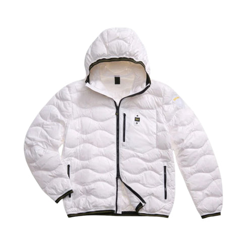 Piumino Uomo Wave con cappuccio, patch e passante logo
